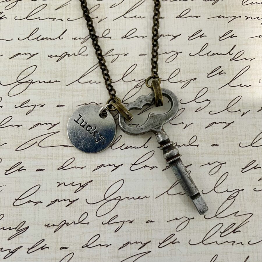 Vintage Lucky Key Necklace